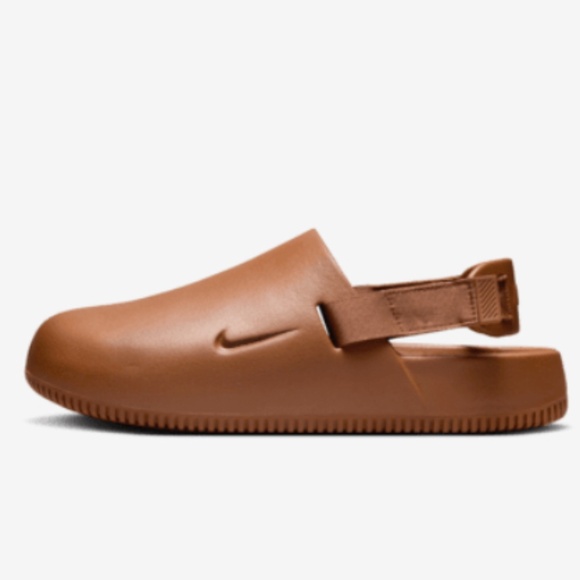 Nike Shoes - - Nike calm mules woman’s size 8 men’s size 7 brand new in box tan